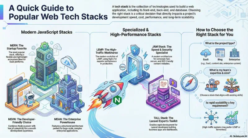 The 8 Most Popular Web Tech Stacks