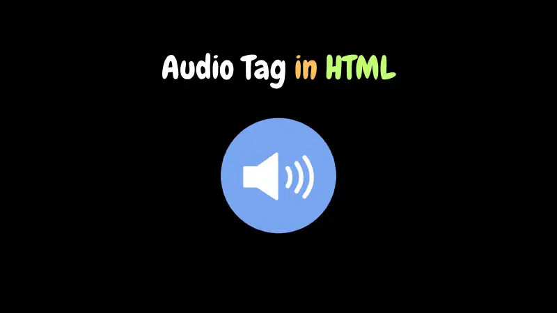 &lsquo;وسم الصوت audio في HTML&rsquo;