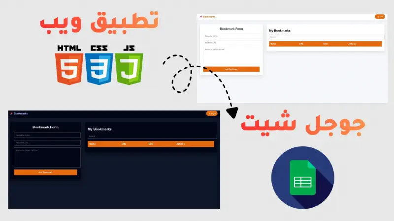 كيفية بناء تطبيق ويب Bookmark متكامل باستخدام Google Sheets كقاعدة بيانات
