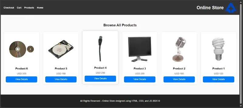 Designing the Products Page