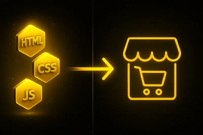 مشروع برمجي عملي: بناء متجر إلكتروني باستخدام HTML وCSS وJavaScript فقط