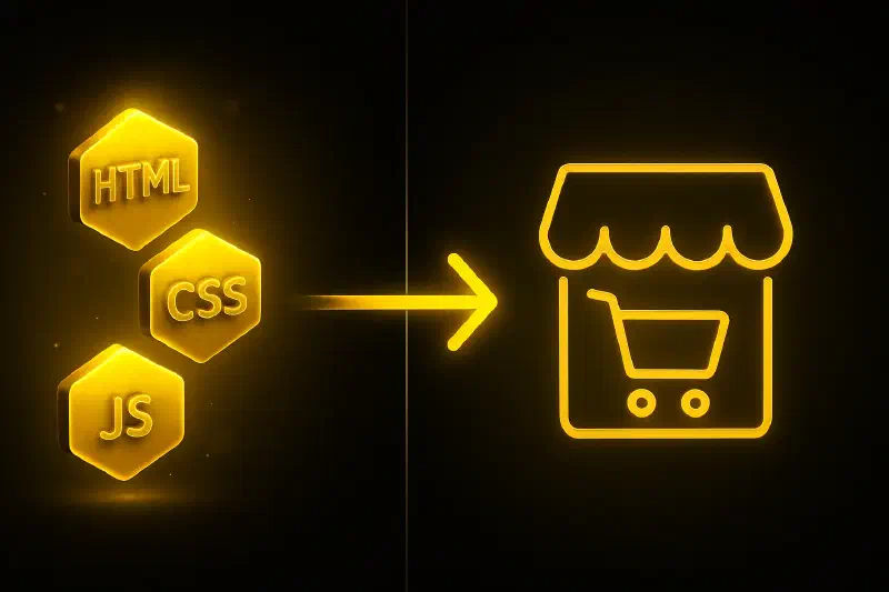 مشروع برمجي عملي: بناء متجر إلكتروني باستخدام HTML وCSS وJavaScript فقط