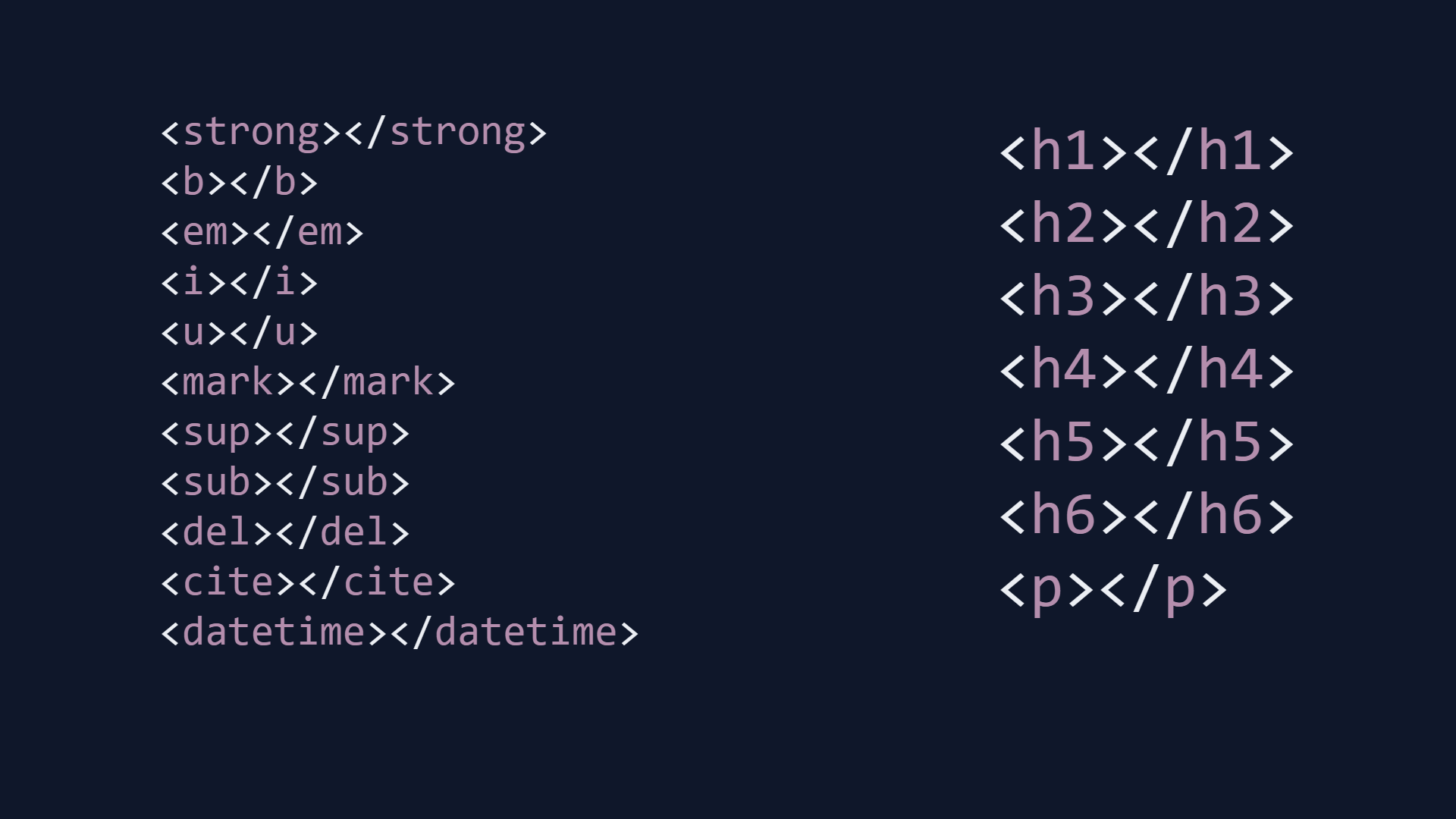 HTML Text Tags ببساطة: العناوين، الفقرات، والتنسيق الكامل
