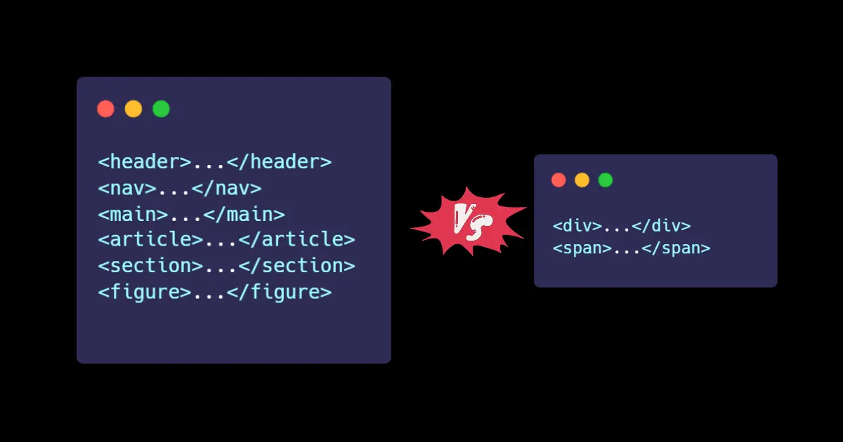 الفرق بين الوسوم الدلالية وغير الدلالية
