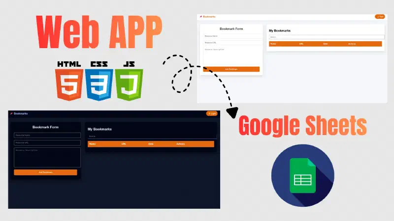 Building a Full-Stack Bookmark Web App Using Google Sheets as a Database